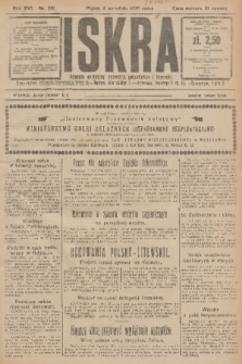 Iskra : dziennik polityczny, społeczny, gospodarczy i literacki. R.16 (1925), nr 201
