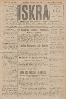 Iskra : dziennik polityczny, społeczny, gospodarczy i literacki. R.16 (1925), nr 204