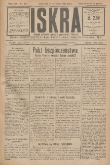 Iskra : dziennik polityczny, społeczny, gospodarczy i literacki. R.16 (1925), nr 211