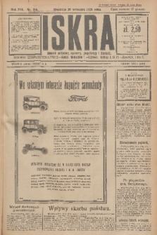 Iskra : dziennik polityczny, społeczny, gospodarczy i literacki. R.16 (1925), nr 214