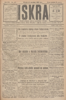 Iskra : dziennik polityczny, społeczny, gospodarczy i literacki. R.16 (1925), nr 215