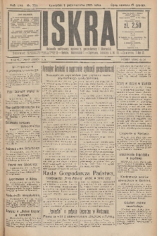 Iskra : dziennik polityczny, społeczny, gospodarczy i literacki. R.16 (1925), nr 223