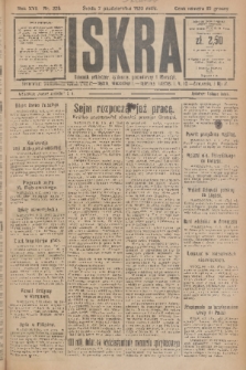 Iskra : dziennik polityczny, społeczny, gospodarczy i literacki. R.16 (1925), nr 228