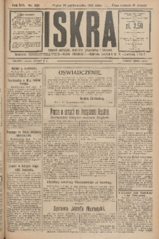 Iskra : dziennik polityczny, społeczny, gospodarczy i literacki. R.16 (1925), nr 242