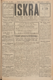 Iskra : dziennik polityczny, społeczny, gospodarczy i literacki. R.16 (1925), nr 243