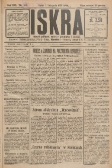 Iskra : dziennik polityczny, społeczny, gospodarczy i literacki. R.16 (1925), nr 254