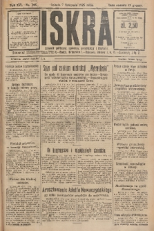 Iskra : dziennik polityczny, społeczny, gospodarczy i literacki. R.16 (1925), nr 255