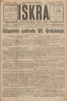 Iskra : dziennik polityczny, społeczny, gospodarczy i literacki. R.16 (1925), nr 261