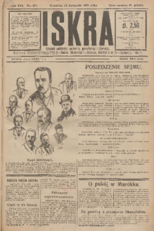 Iskra : dziennik polityczny, społeczny, gospodarczy i literacki. R.16 (1925), nr 271