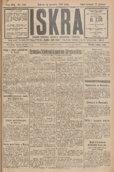 Iskra : dziennik polityczny, społeczny, gospodarczy i literacki. R.16 (1925), nr 284