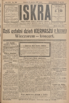 Iskra : dziennik polityczny, społeczny, gospodarczy i literacki. R.16 (1925), nr 286