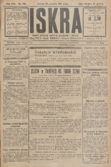 Iskra : dziennik polityczny, społeczny, gospodarczy i literacki. R.16 (1925), nr 290