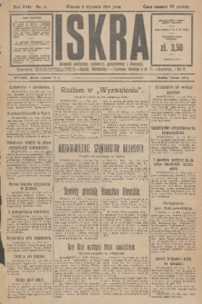 Iskra : dziennik polityczny, społeczny, gospodarczy i literacki. R.17 (1926), nr 3