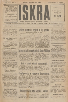 Iskra : dziennik polityczny, społeczny, gospodarczy i literacki. R.17 (1926), nr 5