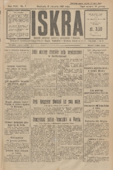 Iskra : dziennik polityczny, społeczny, gospodarczy i literacki. R.17 (1926), nr 7