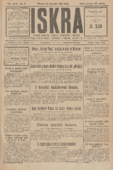 Iskra : dziennik polityczny, społeczny, gospodarczy i literacki. R.17 (1926), nr 8