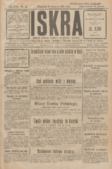 Iskra : dziennik polityczny, społeczny, gospodarczy i literacki. R.17 (1926), nr 13