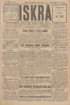Iskra : dziennik polityczny, społeczny, gospodarczy i literacki. R.17 (1926), nr 17