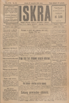 Iskra : dziennik polityczny, społeczny, gospodarczy i literacki. R.17 (1926), nr 21