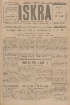 Iskra : dziennik polityczny, społeczny, gospodarczy i literacki. R.17 (1926), nr 24