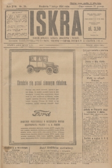 Iskra : dziennik polityczny, społeczny, gospodarczy i literacki. R.17 (1926), nr 30