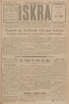 Iskra : dziennik polityczny, społeczny, gospodarczy i literacki. R.17 (1926), nr 39