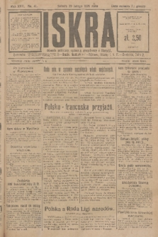 Iskra : dziennik polityczny, społeczny, gospodarczy i literacki. R.17 (1926), nr 41