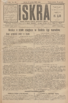 Iskra : dziennik polityczny, społeczny, gospodarczy i literacki. R.17 (1926), nr 59