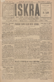 Iskra : dziennik polityczny, społeczny, gospodarczy i literacki. R.17 (1926), nr 71