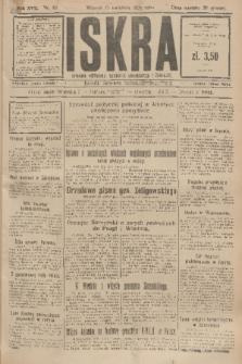 Iskra : dziennik polityczny, społeczny, gospodarczy i literacki. R.17 (1926), nr 83