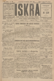 Iskra : dziennik polityczny, społeczny, gospodarczy i literacki. R.17 (1926), nr 85
