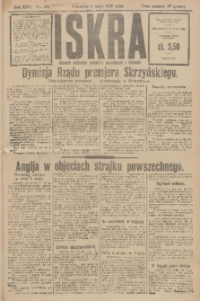 Iskra : dziennik polityczny, społeczny, gospodarczy i literacki. R.17 (1926), nr 102