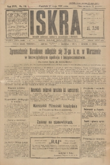 Iskra : dziennik polityczny, społeczny, gospodarczy i literacki. R.17 (1926), nr 116
