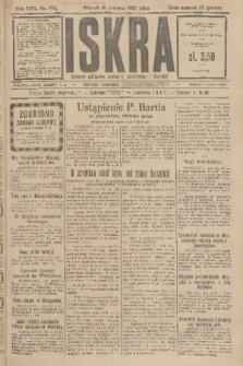 Iskra : dziennik polityczny, społeczny, gospodarczy i literacki. R.17 (1926), nr 133
