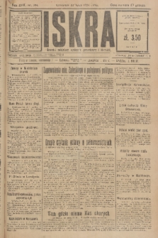 Iskra : dziennik polityczny, społeczny, gospodarczy i literacki. R.17 (1926), nr 164