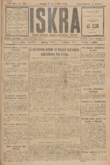 Iskra : dziennik polityczny, społeczny, gospodarczy i literacki. R.17 (1926), nr 166