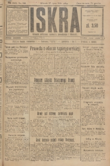 Iskra : dziennik polityczny, społeczny, gospodarczy i literacki. R.17 (1926), nr 168