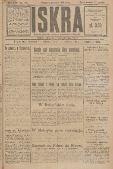 Iskra : dziennik polityczny, społeczny, gospodarczy i literacki. R.17 (1926), nr 175