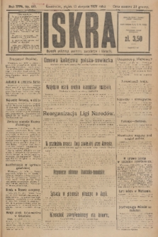 Iskra : dziennik polityczny, społeczny, gospodarczy i literacki. R.17 (1926), nr 183