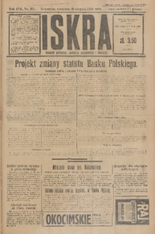 Iskra : dziennik polityczny, społeczny, gospodarczy i literacki. R.17 (1926), nr 185