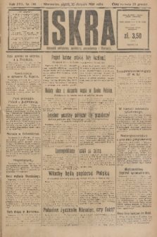 Iskra : dziennik polityczny, społeczny, gospodarczy i literacki. R.17 (1926), nr 189