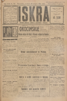 Iskra : dziennik polityczny, społeczny, gospodarczy i literacki. R.17 (1926), nr 191