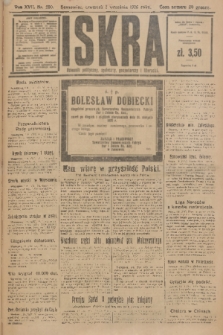 Iskra : dziennik polityczny, społeczny, gospodarczy i literacki. R.17 (1926), nr 200