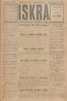 Iskra : dziennik polityczny, społeczny, gospodarczy i literacki. R.17 (1926), nr 201