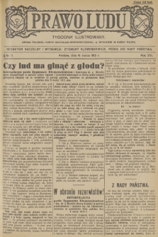 Prawo Ludu : tygodnik ilustrowany : organ Polskiej Partyi Socyalno-Demokratycznej. R.16, 1913, nr 11