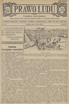 Prawo Ludu : tygodnik ilustrowany : organ Polskiej Partyi Socyalno-Demokratycznej. R.16, 1913, nr 12