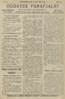 Dodatek Parafjalny do tygodnika „Niedziela” Parafji Wniebowzięcia Najświętszej Marji Panny. 1936, nr 27