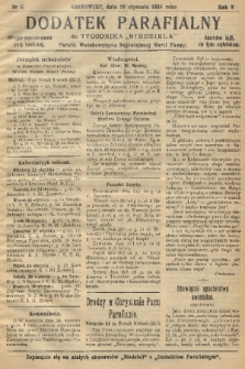 Dodatek Parafialny do Tygodnika „Niedziela” Parafii Wniebowzięcia Najświętszej Marii Panny. 1938, nr 4