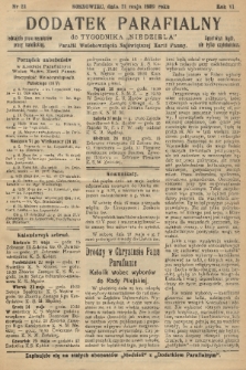 Dodatek Parafialny do Tygodnika „Niedziela” Parafii Wniebowzięcia Najświętszej Marii Panny. 1939, nr 21
