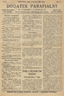 Dodatek Parafialny do Tygodnika „Niedziela” Parafii Wniebowzięcia Najświętszej Marii Panny. 1939, nr 23